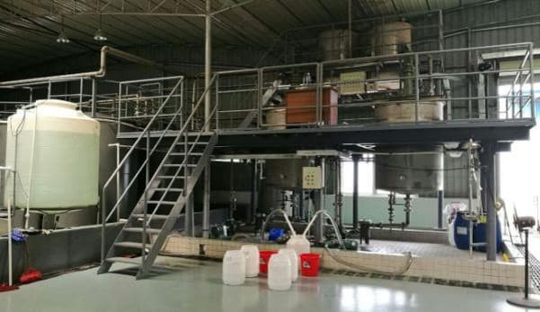 Equipment in a metal fabrication workshop